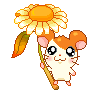 Hamtaro flower love avatar