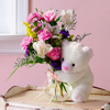 Bear with flowers avatar