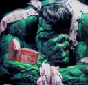 Hulk reading a book avatar