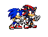 Sonic and Shadow transform avatar