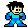 Mega Man teleport avatar