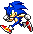 Sonic walking avatar