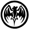Bacardi Bat Logo In Black and White avatar
