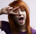 Hayley v-sign over eye avatar