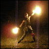 Fire dancer avatar