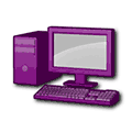 Purple desktop avatar