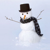Snowman in hat and scarf avatar
