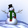 Snowman on a hill avatar