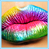 Rainbow lips avatar