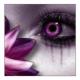 Purple eye and petals avatar