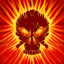 Flaming skull avatar