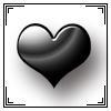 Black heart avatar