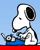 Snoopy typing avatar