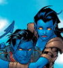 Nightcrawler and Nocturne, father and da avatar