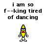 Tired banana dancer avatar