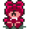 Red teddy bear avatar