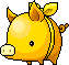 Golden pig avatar