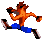 Crash running avatar