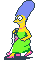 Marge with vacuum avatar
