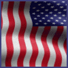 United States animated flag avatar