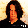 Keanu with long hair avatar