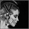 Kylie Minogue black and white avatar