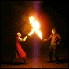Fire swords avatar