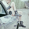 Girl on car avatar