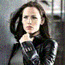 Sydney Bristow in black leather jacket avatar