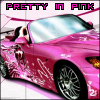 Pretty in pink girly car avatar