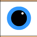 Cartoon eye animated avatar