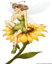Fairy on a sunflower Avatar at Avatarist