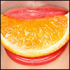 Eatting an Orange slice avatar